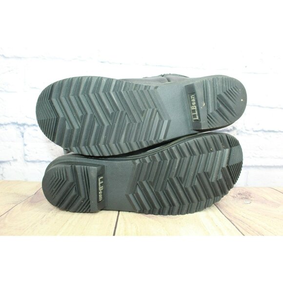 LL Bean Rangley Size 7 M Shoes Black Pac Waterproof Snow Boots Insulated - Picture 9 of 9